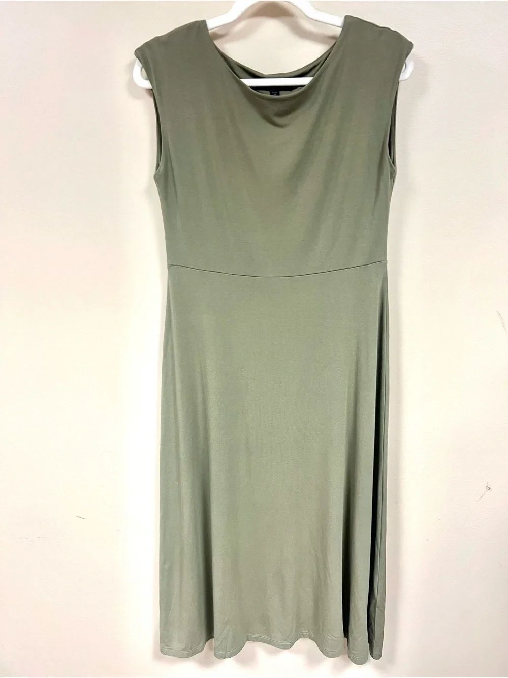 Banana Republic Olive Sleeveless Maxi Dress Sz Sm